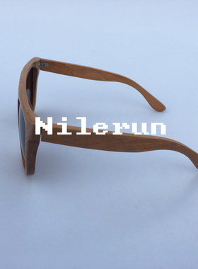 墨镜茶色木质偏光太阳镜
