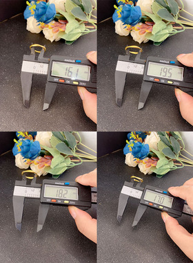 女黄铜个性厚金保色戒指久不掉色