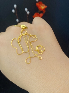 铜盒子链女久不掉色项链里外一色