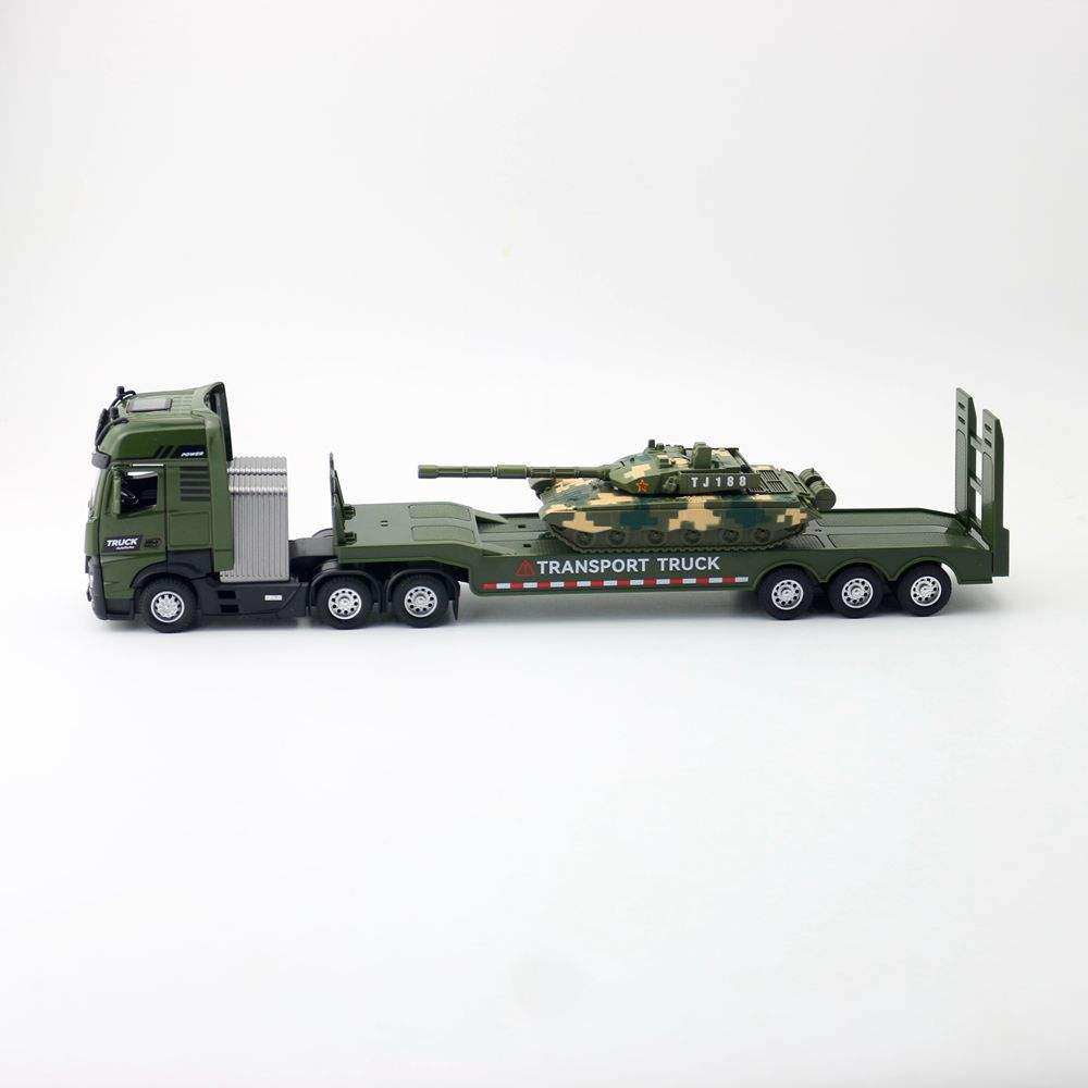 新款嘉业合金模型儿童玩具工程车1:50军事平板拖车坦克声光可开门,淘宝优惠券,粉丝福利购,淘宝优惠卷