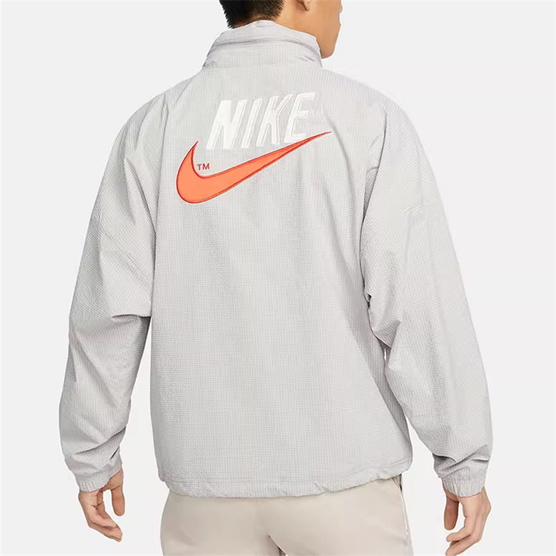 Nike/耐克男子橙色大logo梭织运动防风工装夹克外套 DM5286-012-图0