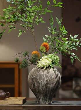 新中式陶瓷花瓶插花酒店民宿