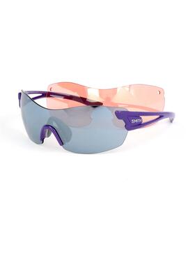 代购Smith女士太阳镜防紫外线抗冲击轻便贴合紫色矩形框塑料材质