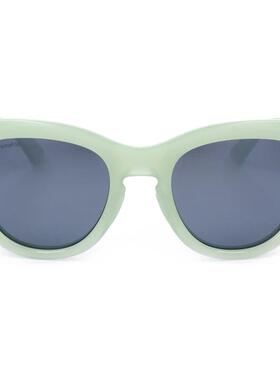 代购Smith女士太阳镜防紫外线偏光镜面镀膜高清视野绿色圆形框