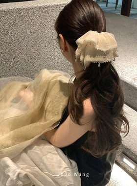 天呐~也太美啦！水晶气质发圈女