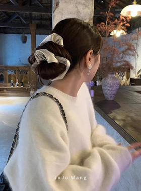 好用的欧尼肠圈！缎面气质发圈女