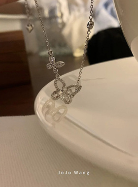 【新品限时2件88折】butterfly~精致的复古项链好搭几何ins极简