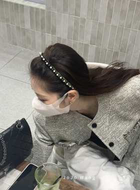 超绝油画绿套系！缎面立体发箍女