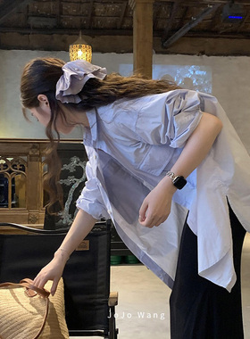 玛卡瑞纳~冰蓝紫气质发圈女头饰