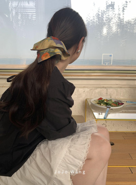 hey~繁花系气质大肠发圈女扎头发