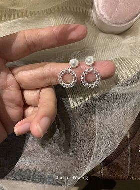 圈圈圆圆~简约日常925银针耳钉