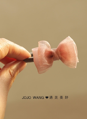 超精致简约小蝴蝶结发饰头饰发圈