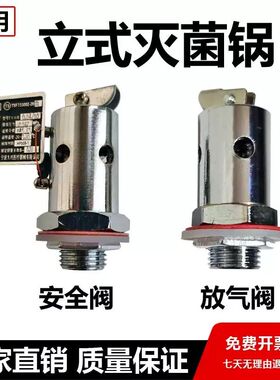 高压灭菌锅配件压力蒸汽消毒锅全启式安全阀/排气阀/放气阀