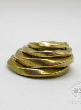 日本手工皮具黄铜连接环五金配件