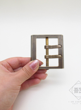 手工制作喷砂机械式展示皮带扣