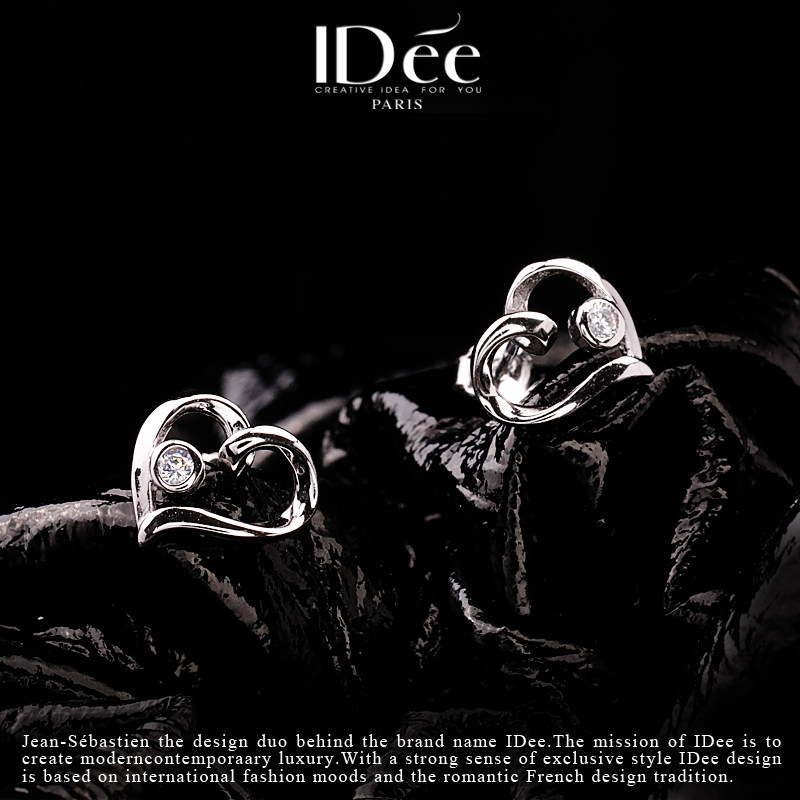 法国idee小女生潮牌纯银耳坠耳钉 idee耳钉