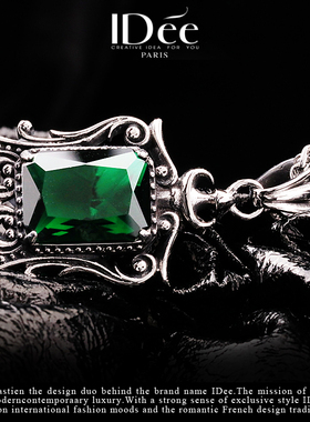 法国idee银色潮男项链