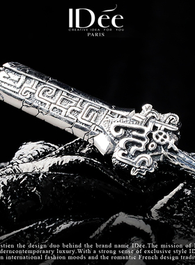 潮男法国idee战神泰银配品项链