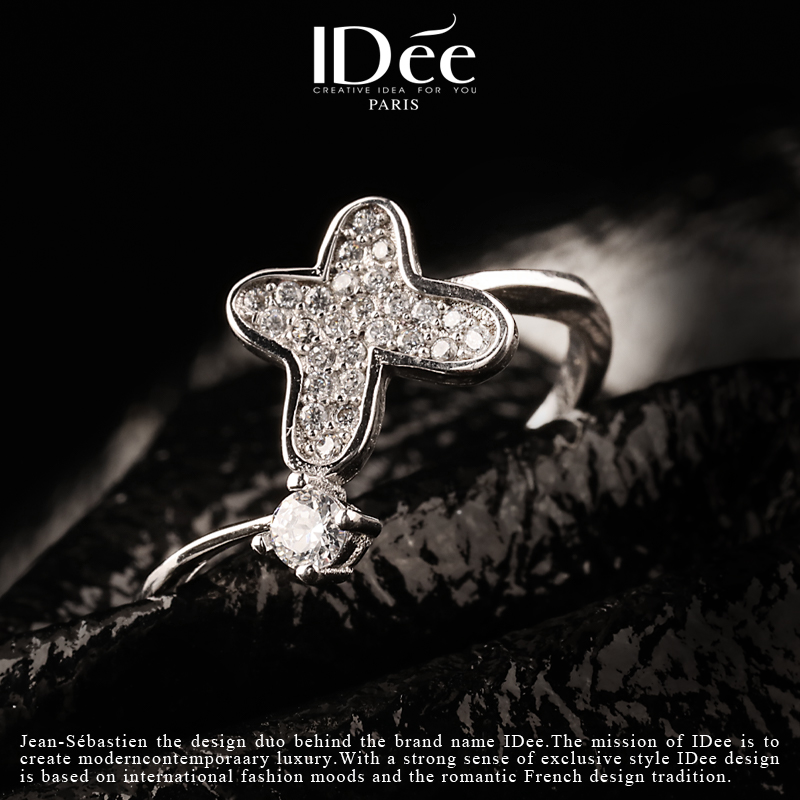 法国idee四叶草蝴蝶女高级感戒指 idee戒指/指环