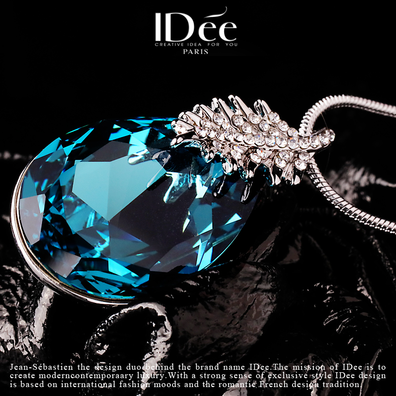 法国idee蓝宝石女小众设计轻奢吊坠 idee项坠/吊坠