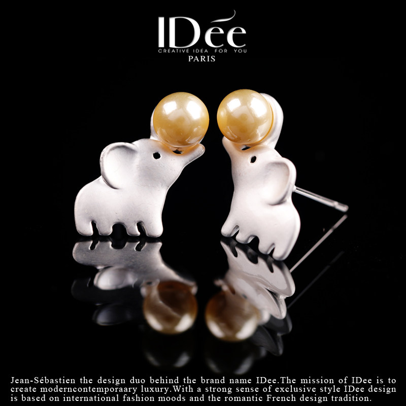 法国idee小象高级感轻奢小众耳钉 idee耳钉