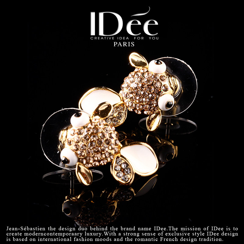 法国idee鱼女小众设计感气质潮耳钉 idee耳钉