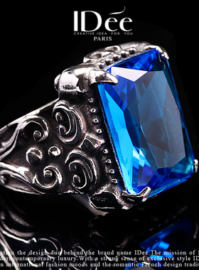 法国idee潮牌夸张戒指配饰