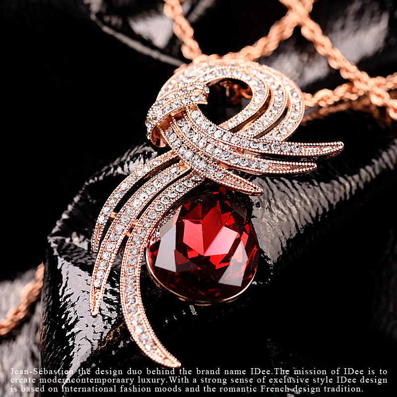 法国idee红宝石2022年新款毛衣链 idee项链