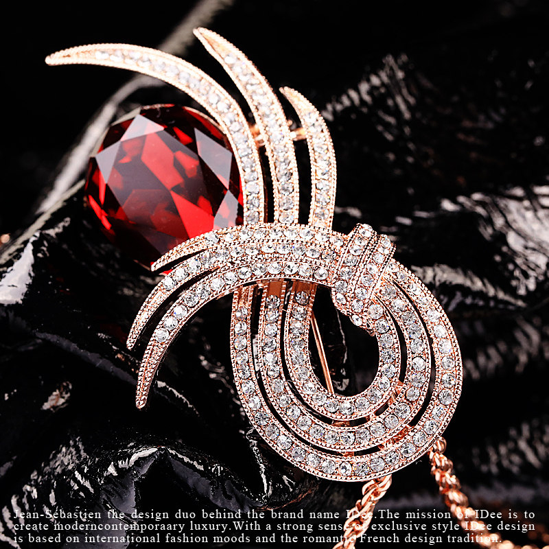 法国idee红宝石2022年新款毛衣链 idee项链