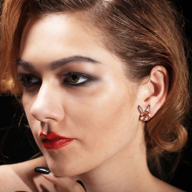 法国idee兔子女气质时尚潮牌耳钉 idee耳钉