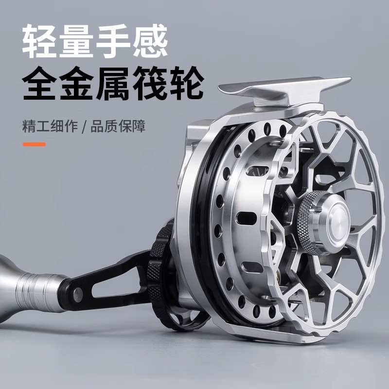 钓力德RC83海筏轮筏钓轮防海水带卸力全金属高速比桥伐轮一键复位 - 图0