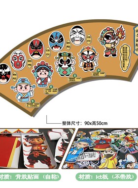 幼儿园了解古人非遗中国传统文化制作工艺环创手工布置装饰墙贴纸