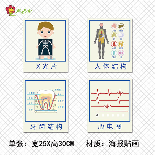 幼儿园小医院角色区域活动环创扮演看病流程医生护士科室分类儿童 - 图0