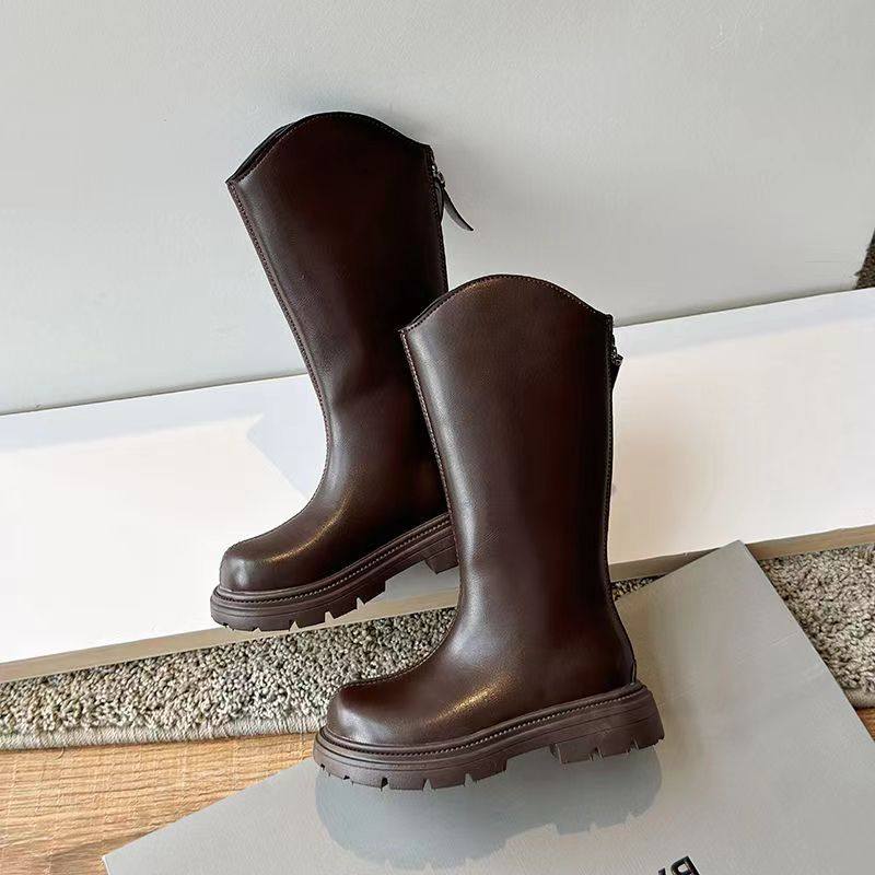 女童靴子2025新款春秋长靴儿童长筒靴秋冬大童马丁靴高筒秋季皮靴,淘宝优惠券,粉丝福利购,淘宝优惠卷