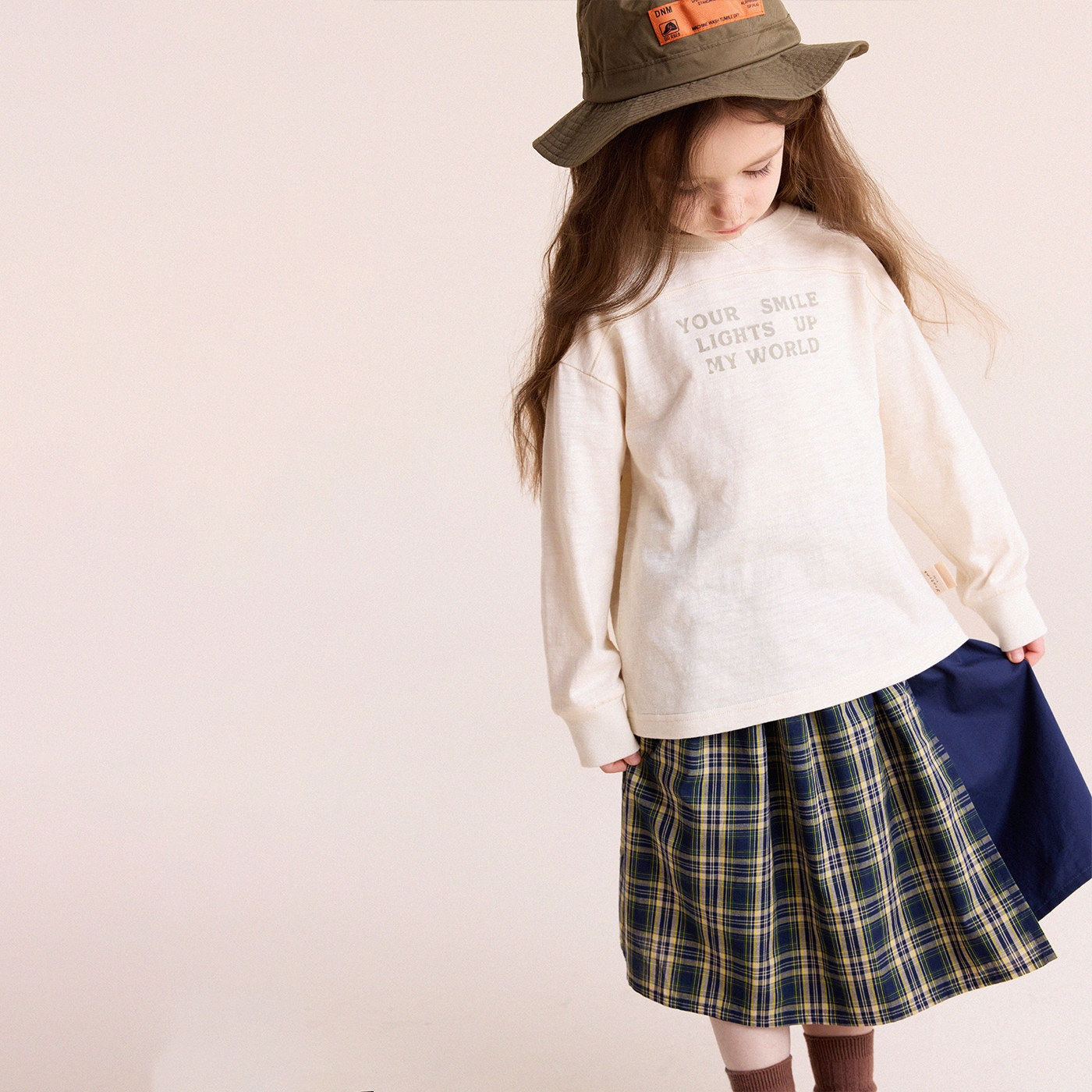 允儿妈女童春季小众拼接格子半身裙女孩2026新款复古半裙儿童裙子,淘宝优惠券,粉丝福利购,淘宝优惠卷