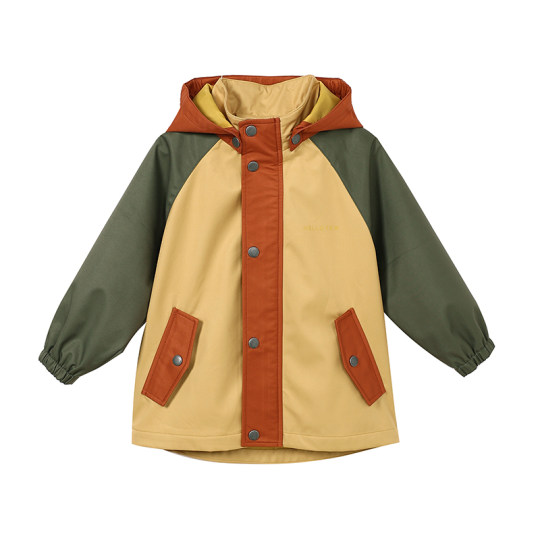 Yoona's mom Dupont three-proof color-blocked hooded jacket