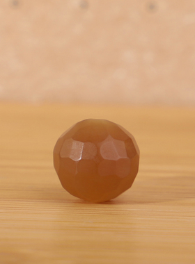 新疆和田玉切末糖圆珠无相珠