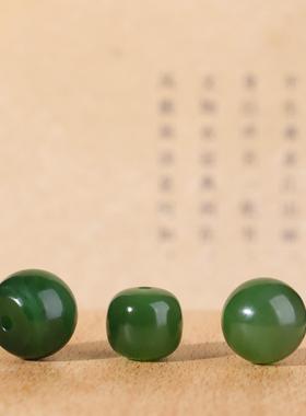 俄料碧玉圆珠散珠老型珠直切隔珠