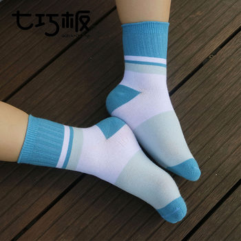 Tangram ພາກຮຽນ spring ແລະ summer ພາກສ່ວນບາງໆຂອງຖົງຕີນເດັກນ້ອຍຝ້າຍບໍລິສຸດ socks ເດັກນ້ອຍອາຍຸກາງຂອງຖົງຕີນທໍ່ກາງຂອງເດັກນ້ອຍຊາຍແລະເດັກຍິງ socks striped 7602