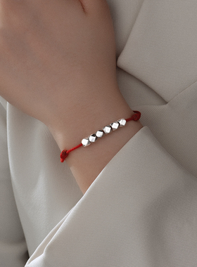 s925碎银几两手链女生闺蜜幸运