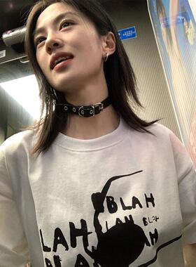 原宿暗黑系朋克choker项圈女洛丽塔摇滚锁骨链配饰颈链颈圈手环酷