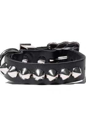 朋克原宿风个性夸张单排铆钉手链尖钉pu皮带扣腕带哥特式手环配饰