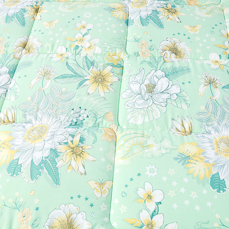 富安娜纯棉全棉可机洗夏季夏凉被 富安娜化纤被