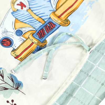 富安娜纯棉秋冬儿童被套单件被罩宿舍