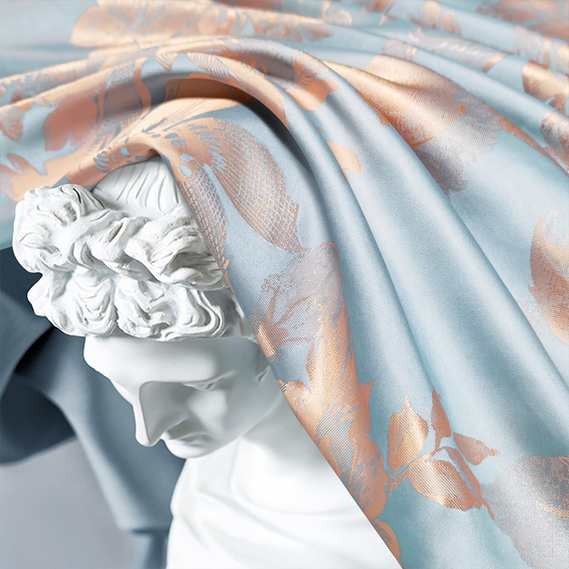 富安娜家纺提花四件套轻奢纯棉床单 富安娜床品套件/四件套/多件套