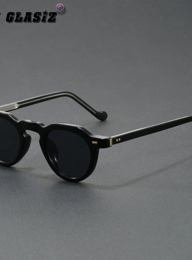 日系小众玳瑁框茶色墨镜男款时尚复古多边形防蓝光平光镜眼镜框潮