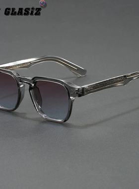 新款墨镜复古防晒墨镜丙酸插针太阳镜高级感潮流平光镜可配近视
