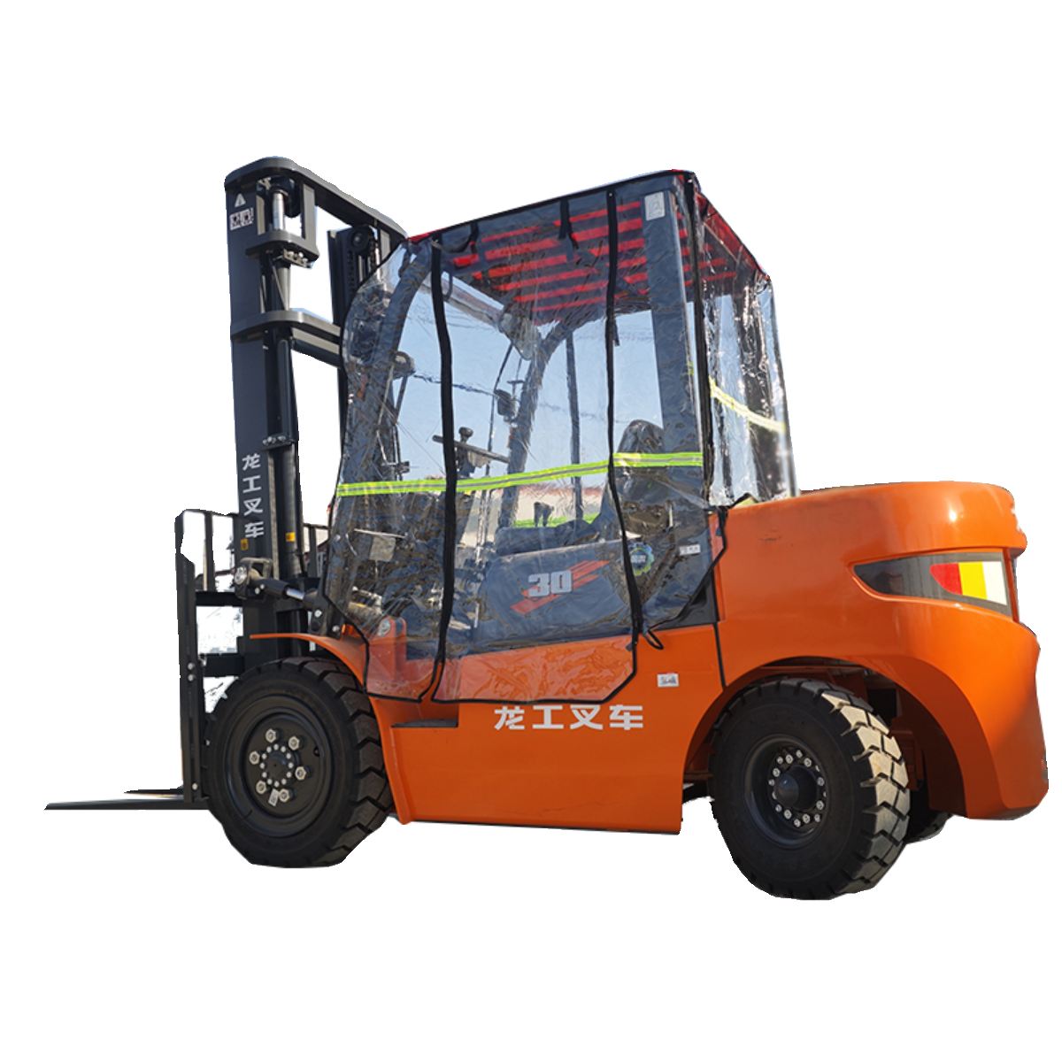 定制叉车雨棚全透明雨帘电动燃油合力杭叉龙工封闭保暖围帘遮阳蓬,淘宝优惠券,粉丝福利购,淘宝优惠卷