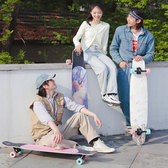 Longboard trasero para niños y niñas principiantes serie Xingmu