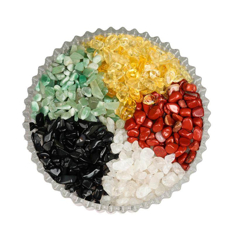 天然水晶碎石五彩原石五色石消磁聚宝盆五行水晶玛瑙玉石桌面摆件,淘宝优惠券,粉丝福利购,淘宝优惠卷